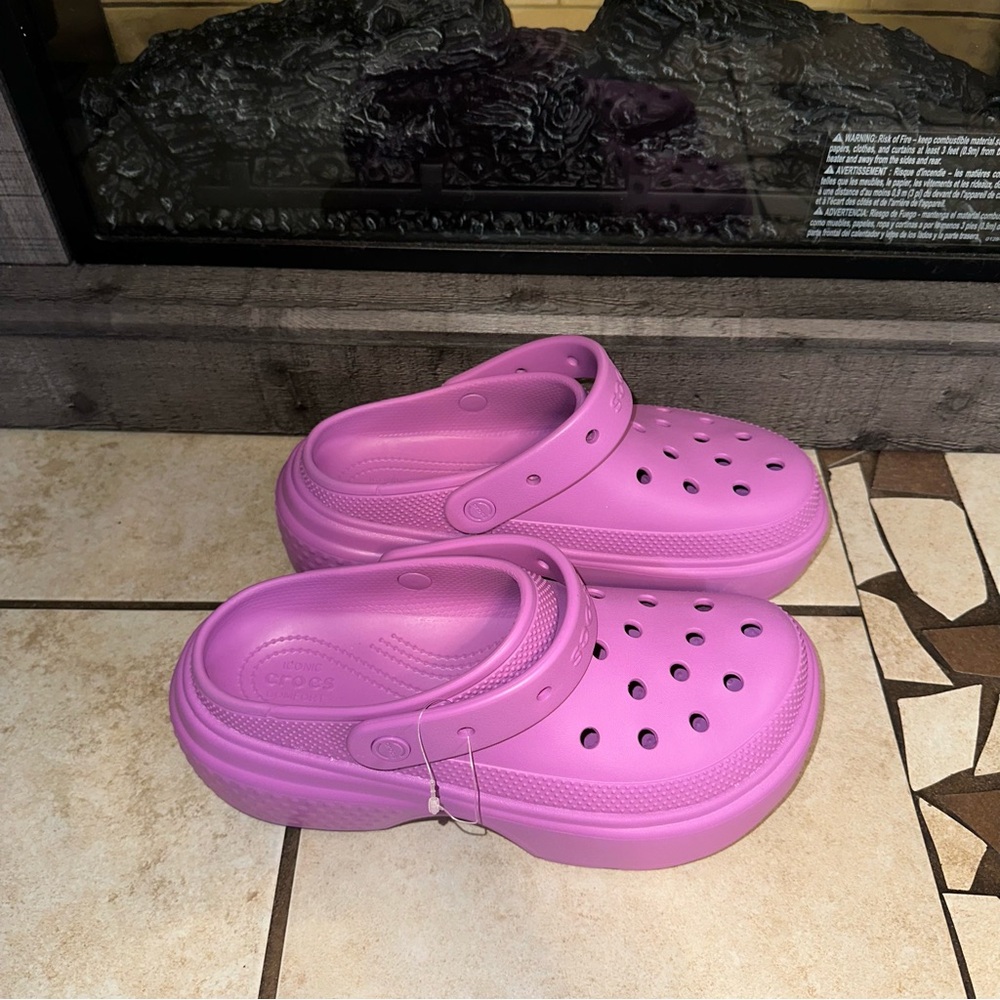 CROCS  Purple Slippers